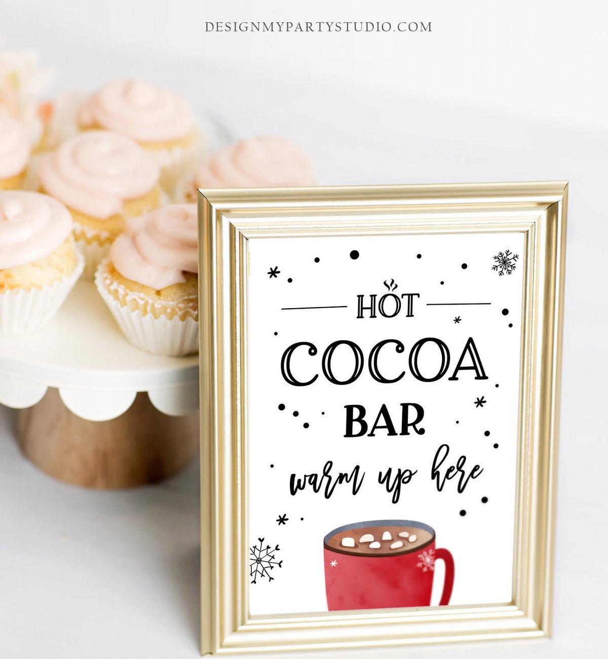 Hot Chocolate Bar Printable Kit // INSTANT DOWNLOAD // Hot Cocoa Party //  Sign, Labels, Cup Tags 