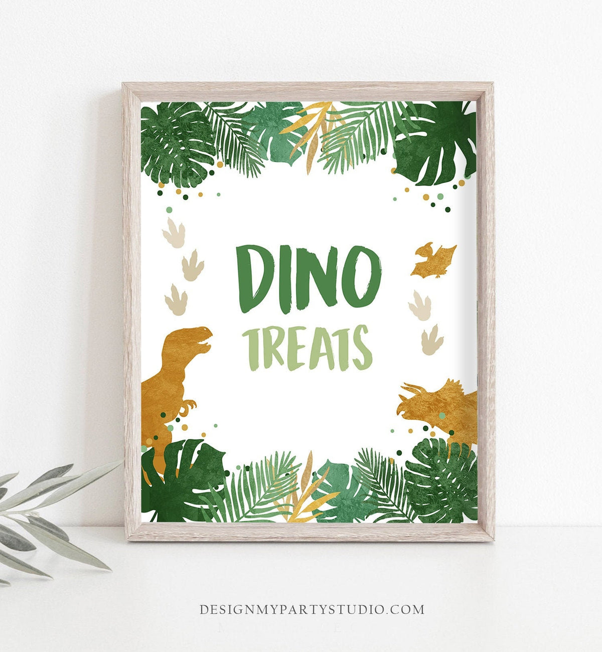 Dino Treats Sign Table Decor Dinosaur Sign Dino Food Sweet Table Prehistoric Boy Party Animals Gift Table Digital Download Printable 0146