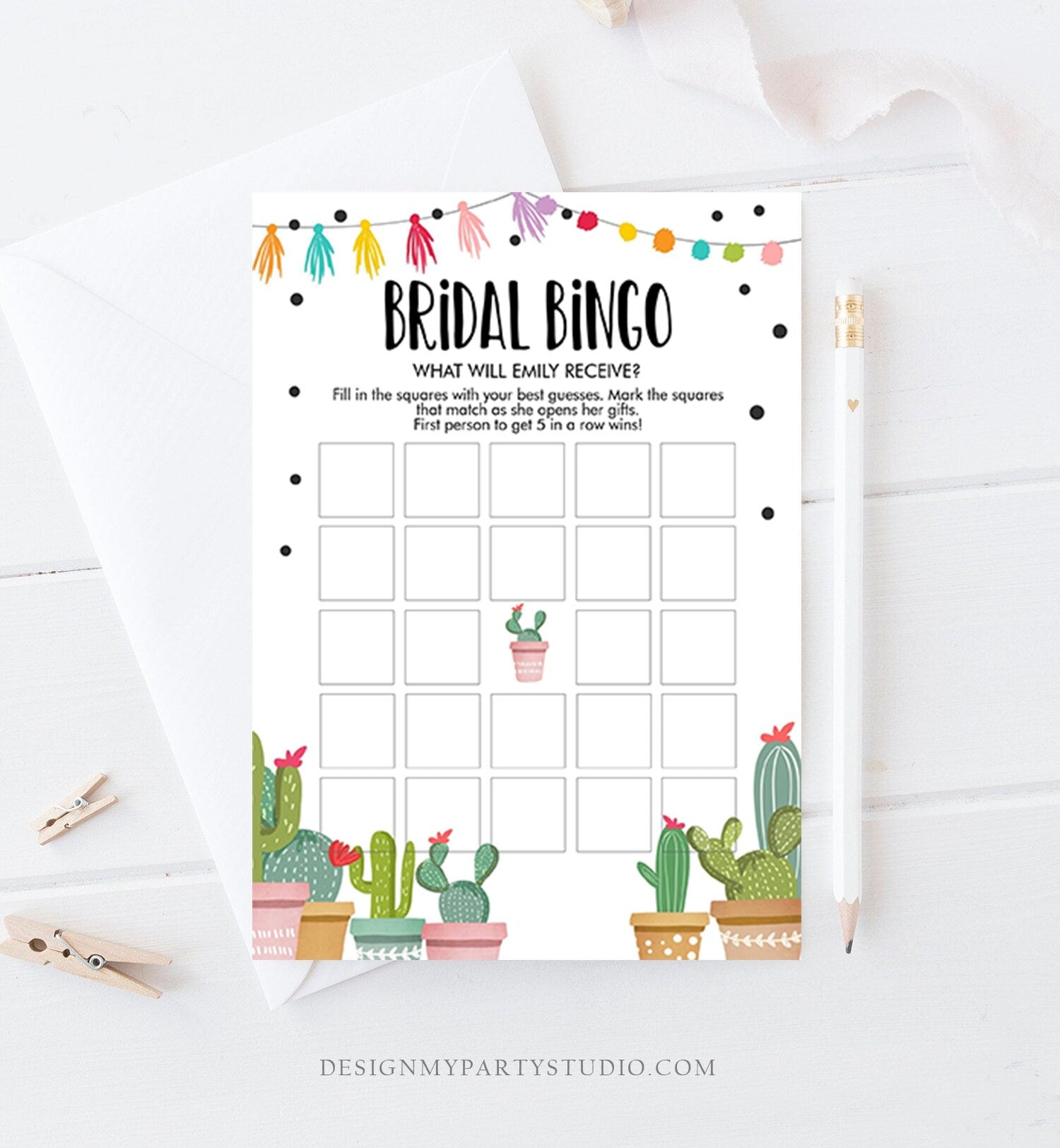 Editable Cactus Bridal Shower Games Bundle Fiesta Mexican Wedding Shower Activities Coed Shower Bridal Game Digital Template Printable 0254