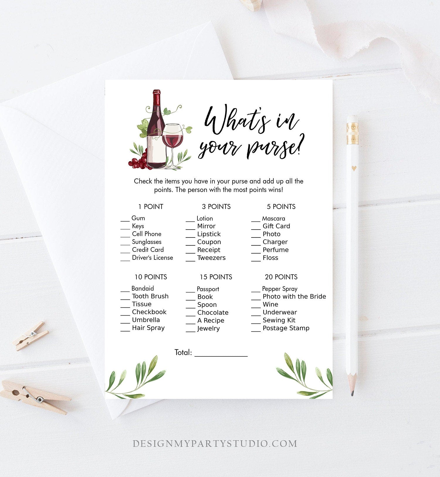 Editable Wine Tasting Bridal Shower Games Bundle Wedding Shower Activity Vineyard Grapes Brunch and Bubbly Corjl Template Printable 0234