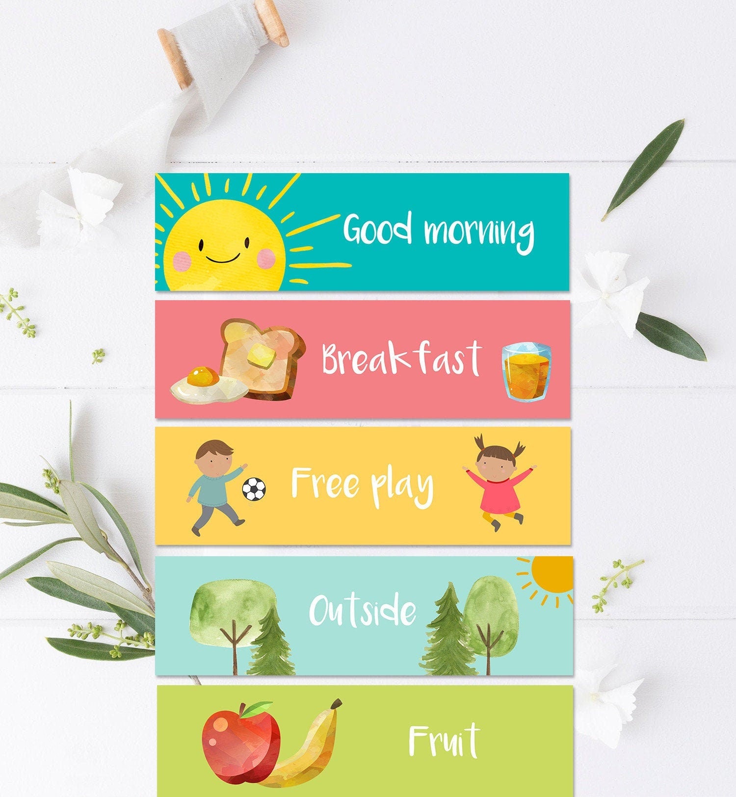 Visual Schedule Toddler Kids Daily Routine Chart Printable Homeschool Preschoolers Toddlers Visual Calendar Daycare Download Printable 0341