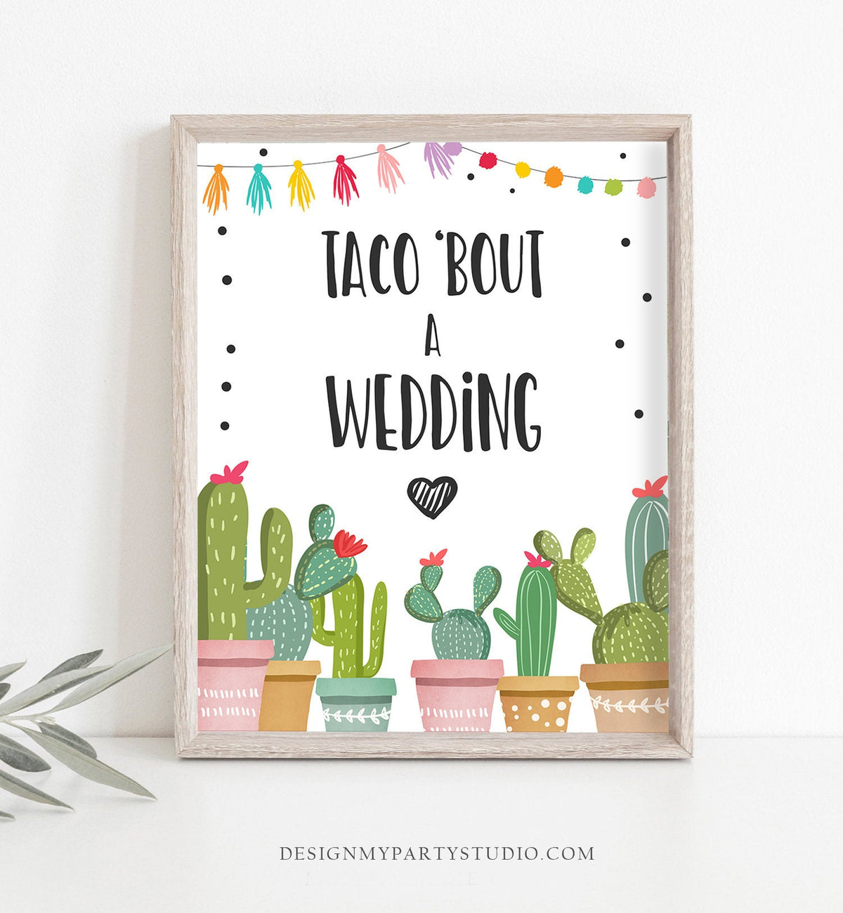 Taco &#39;Bout a Wedding Sign Couples Shower Taco Fiesta Bridal Shower Wedding Shower Wedding Sign Decor Cactus Instant Download Printable 0254