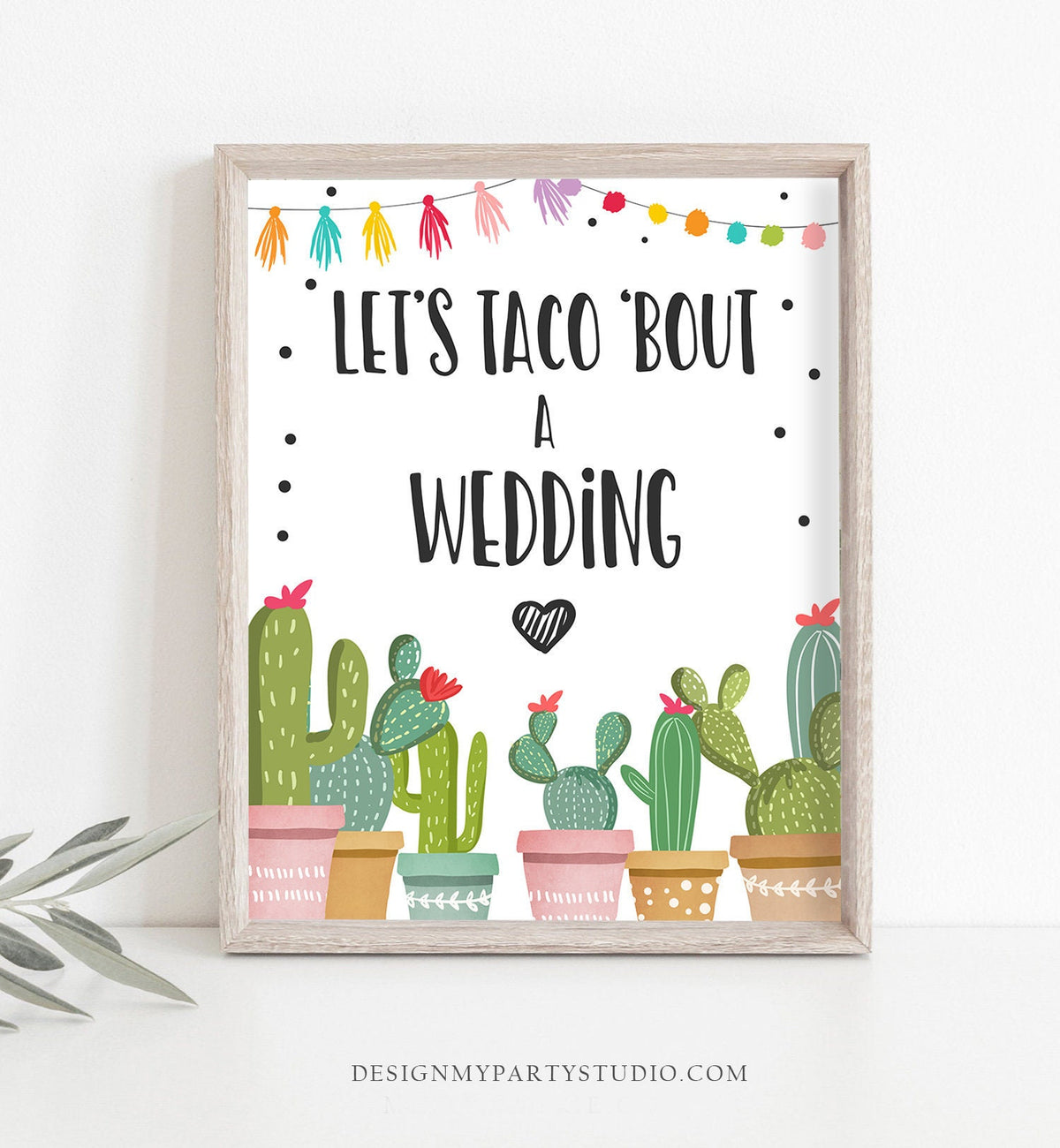 Taco &#39;Bout a Wedding Sign Couples Shower Taco Fiesta Bridal Shower Wedding Shower Wedding Sign Decor Cactus Instant Download PRINTABLE 0254