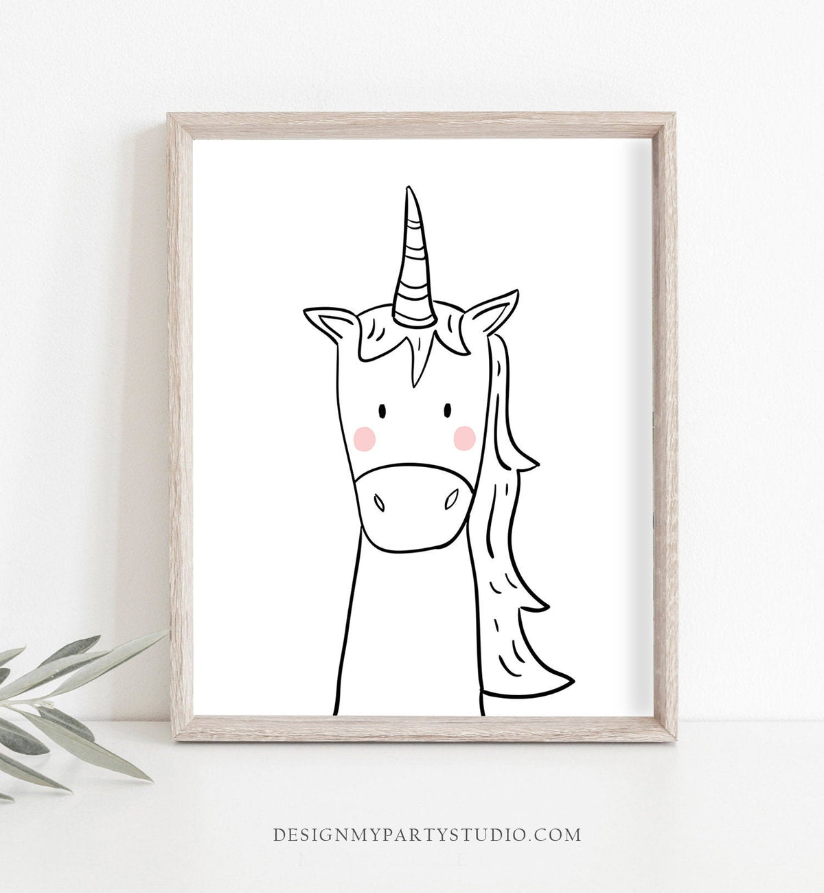 Unicorn Nursery Wall Art Unicorn Nursery Print Magical Unicorn Print Modern Nursery Baby Room Decor Minimalist Digital Printable 0039