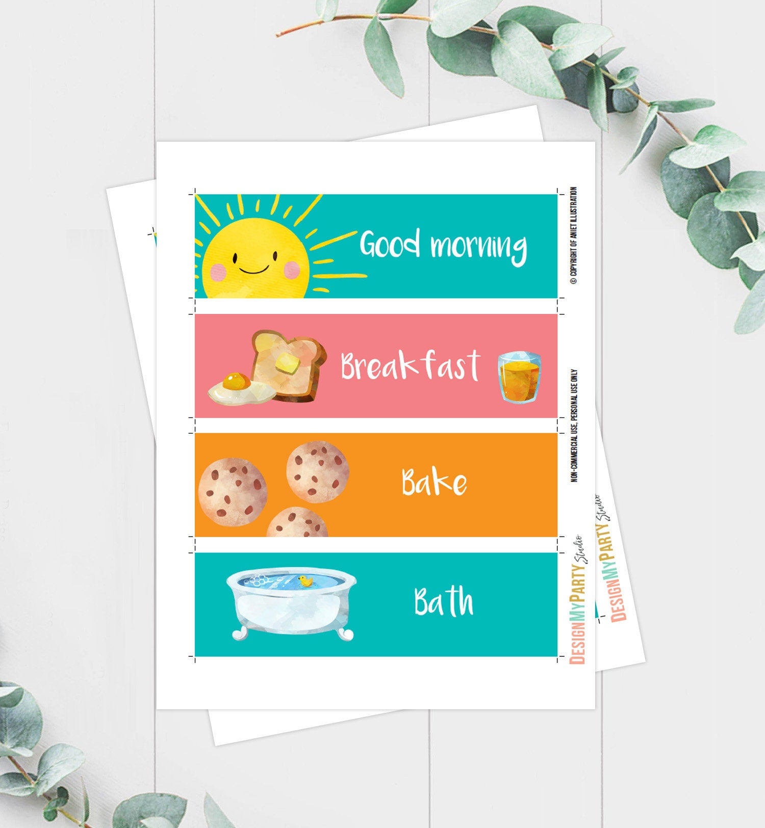 Visual Schedule Toddler Kids Daily Routine Chart Printable Homeschool Preschoolers Toddlers Visual Calendar Daycare Download Printable 0341