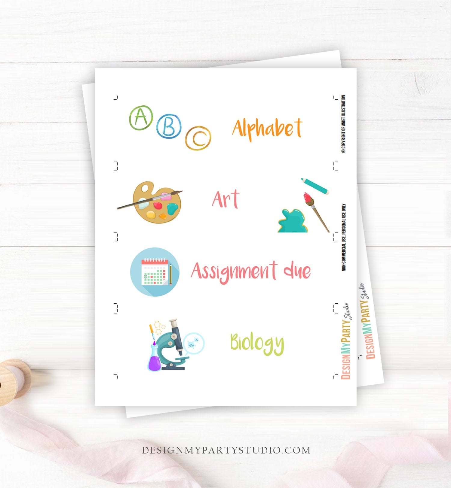 Visual Homeschool Schedule Cards Homeschooling Subjects Daily Routine Chart Preschoolers Toddlers Calendar Daycare Download Printable 0341