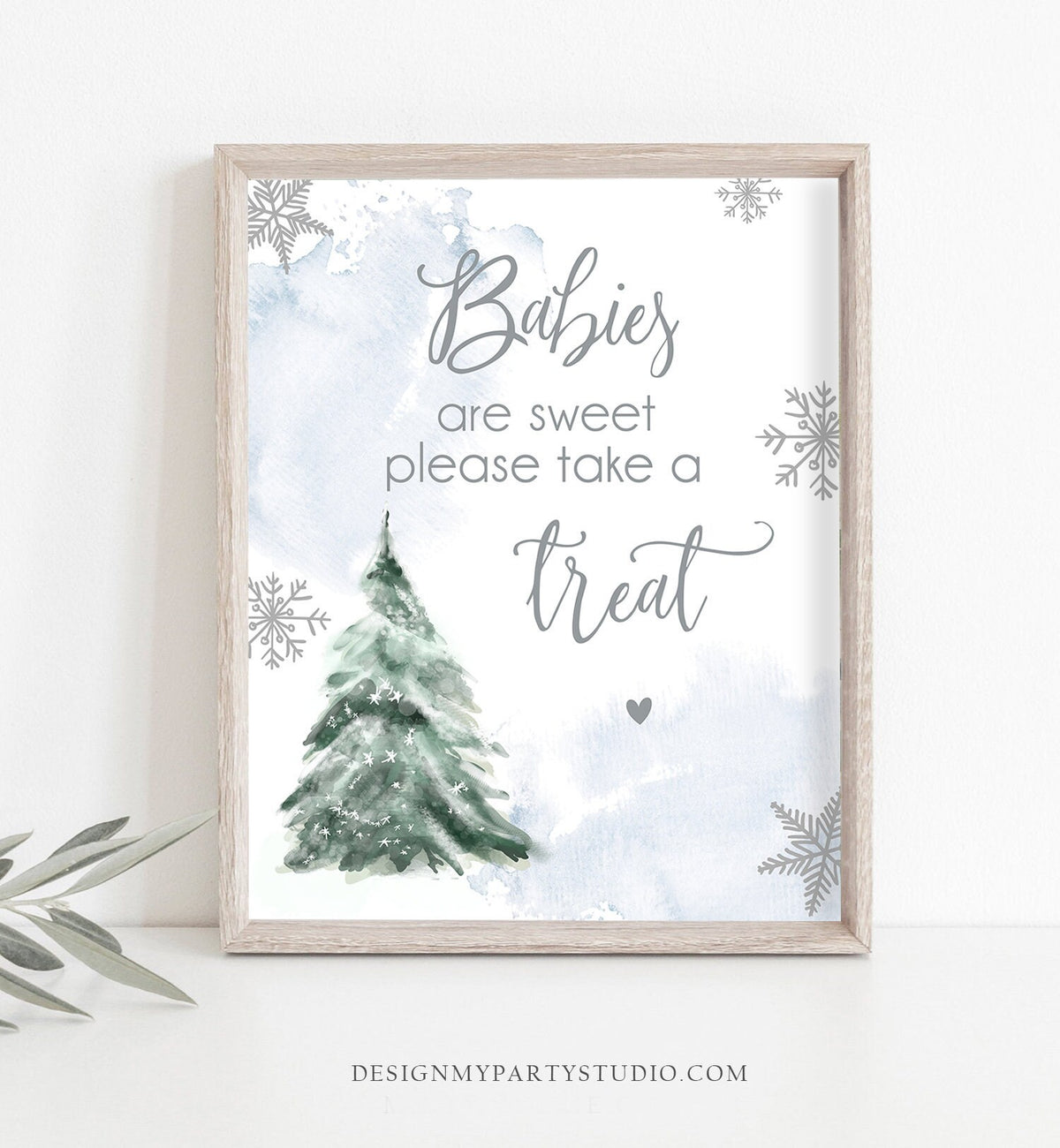 Babies are Sweet Sign Winter Baby Shower Sign Take a Treat Sign Its Cold Outside Dessert Table Decor 8x10 Instant Download Printable 0363