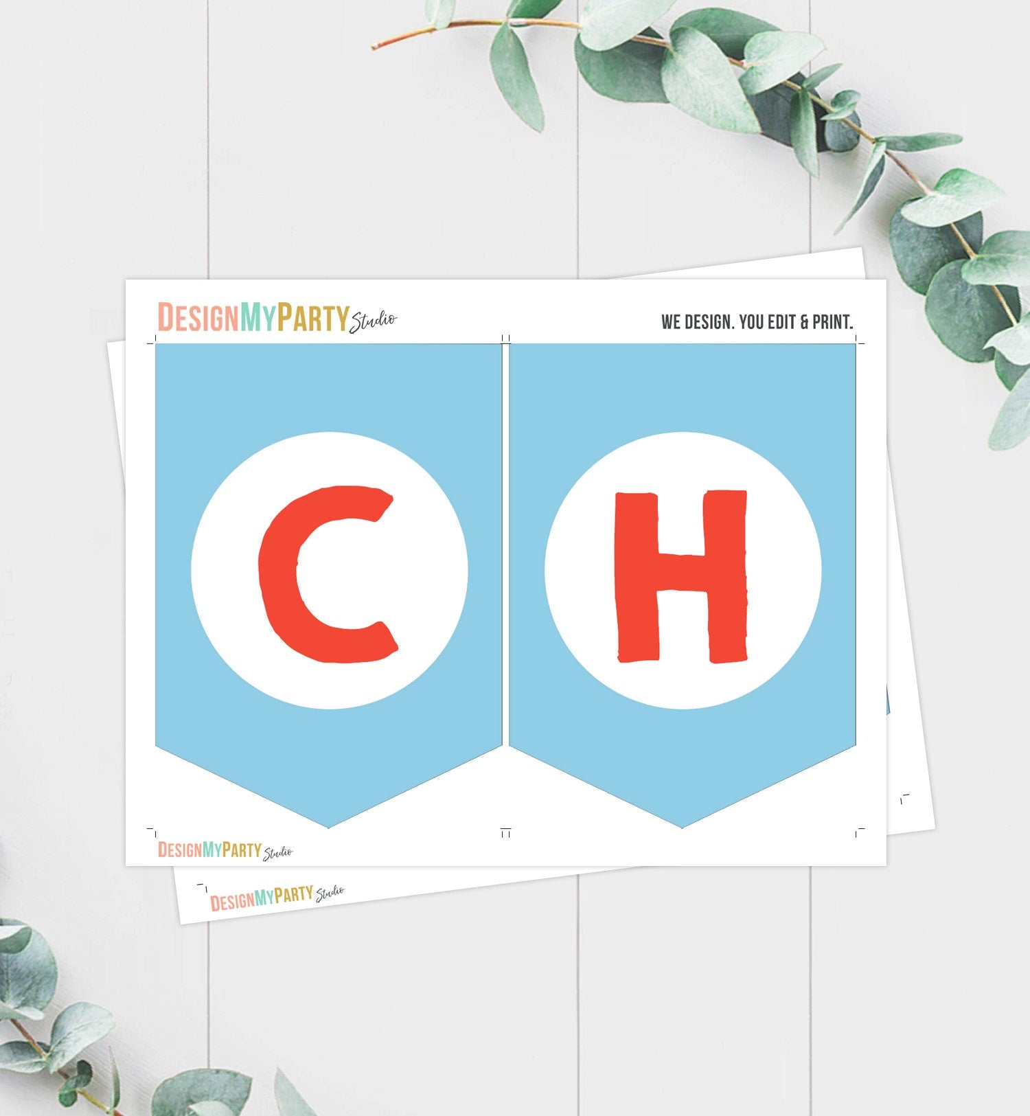 Train Birthday Banner Chugga Chugga Two Two Party Banner Birthday Boy Blue Red Train Decorations Instant download PRINTABLE DIGITAL DIY 0149