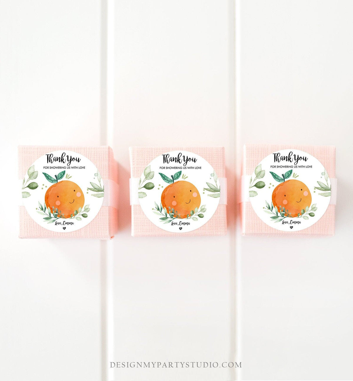 Editable A Little Cutie is on The Way Favor Tag Orange Clementine Baby Shower Cutie Gift Greenery Neutral Digital Template Printable 0330