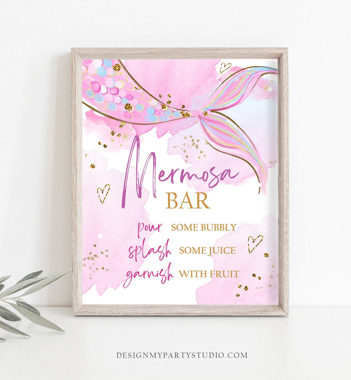 Mermosa Bar Sign Mimosa Bar Sign Mermaid Birthday Sign Table Decor Mermaid Party Under The Sea Baby Shower Instant Download Printable 0403