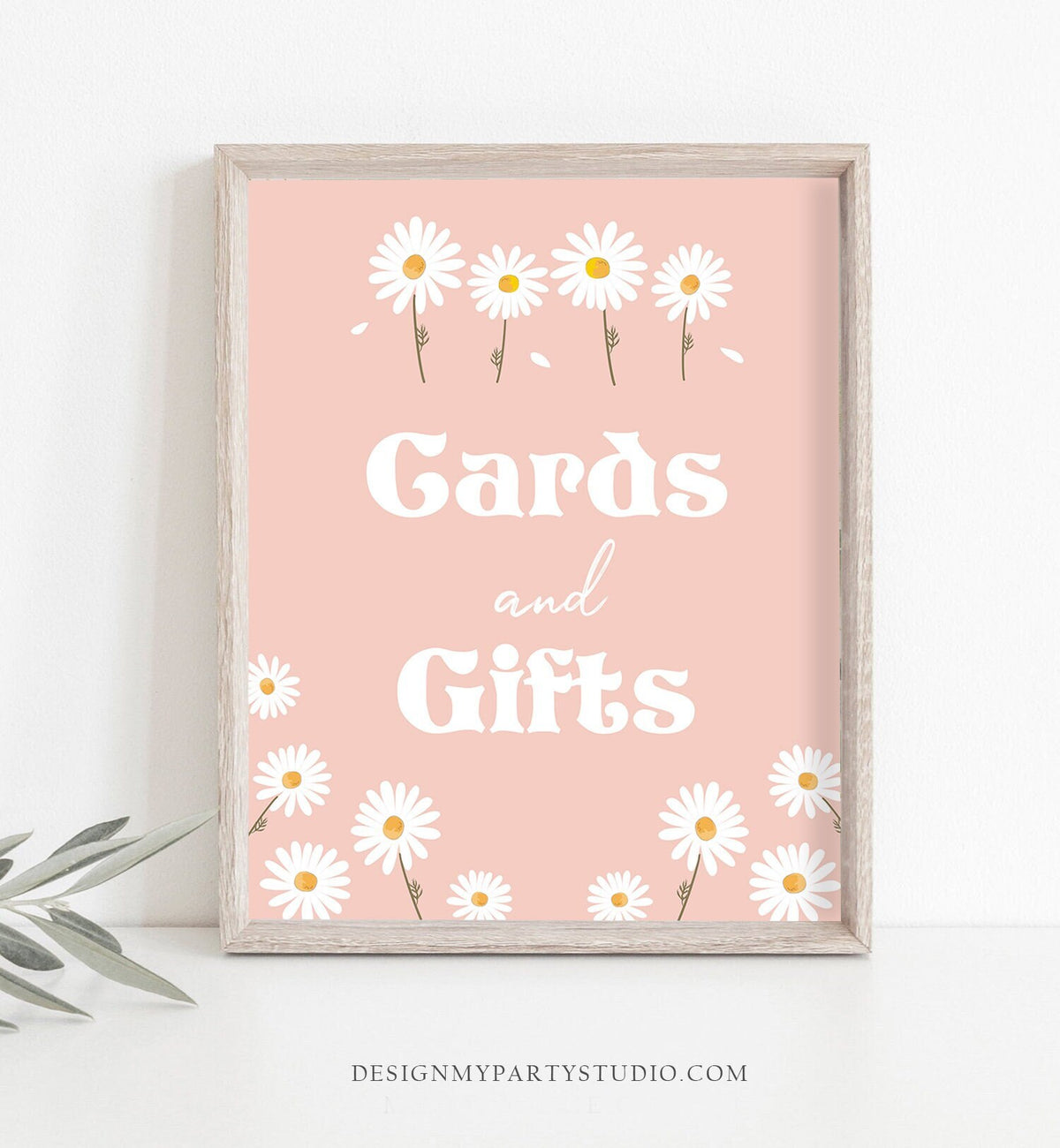 Daisy Cards and Gifts Sign Daisy Birthday Sign Gift Table Sign Daisy Party Decor Boho Daisies Flower Power Instant Download PRINTABLE 0410