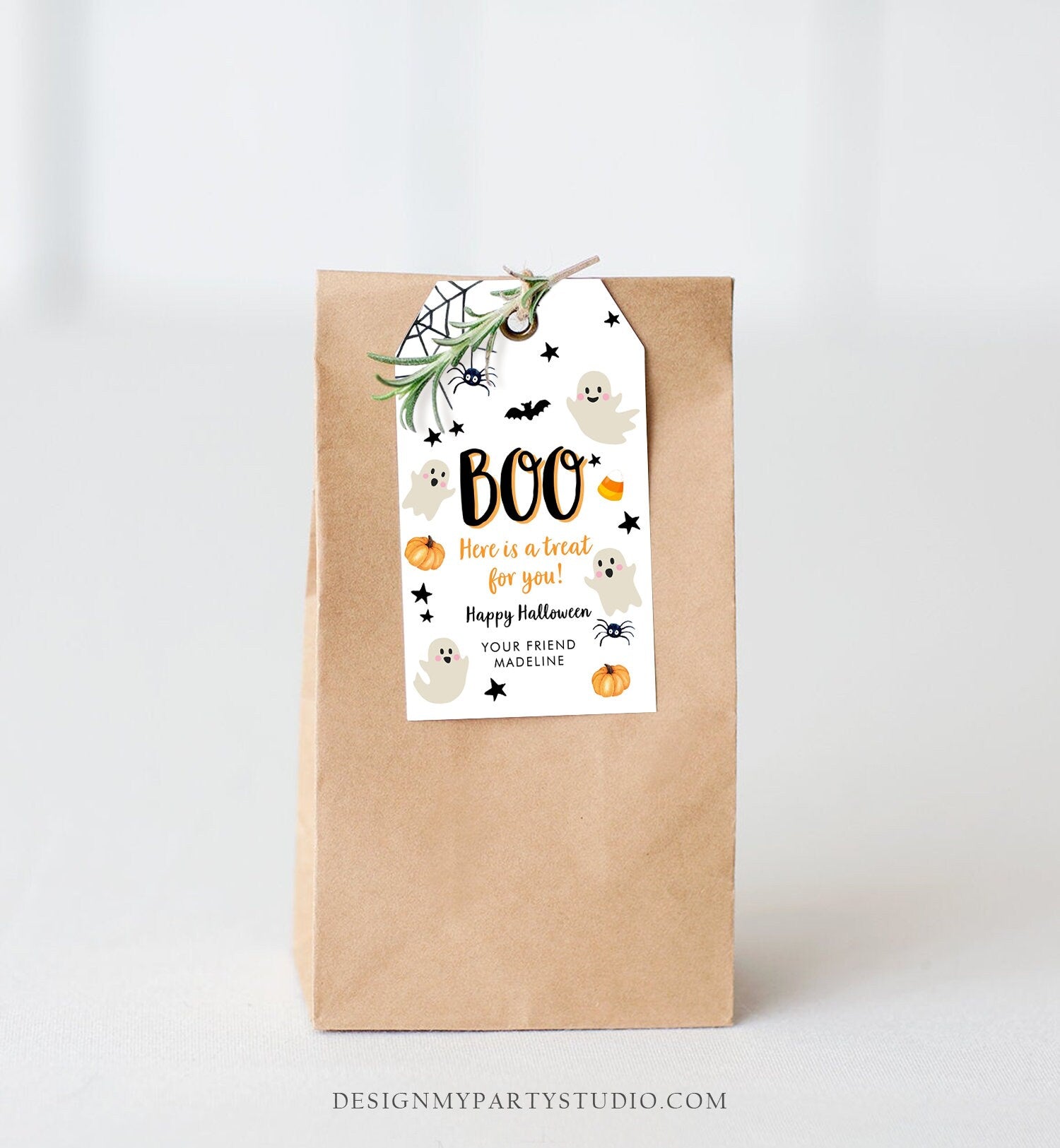 Editable Halloween Favor Tags Boo Gift Tag Costume Party Trick Or Treat Favor Tag Birthday Party Download Printable Template Corjl 0418 0261