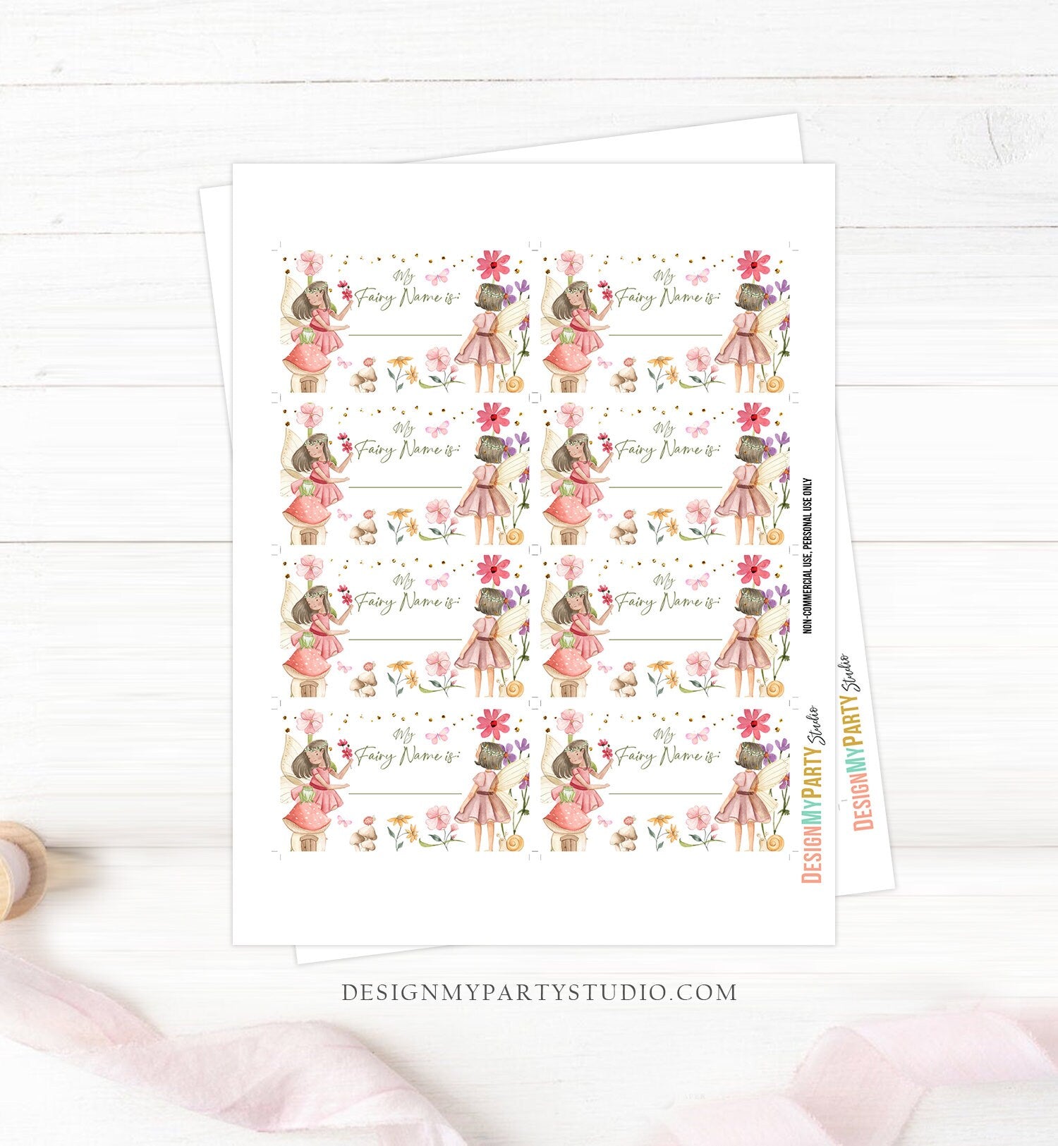 What Is your Fairy Name Fairy Birthday Game Fairy Forest Party Activity Fairy Tea Party Game Floral Whimsical Template Printable Corjl 0406