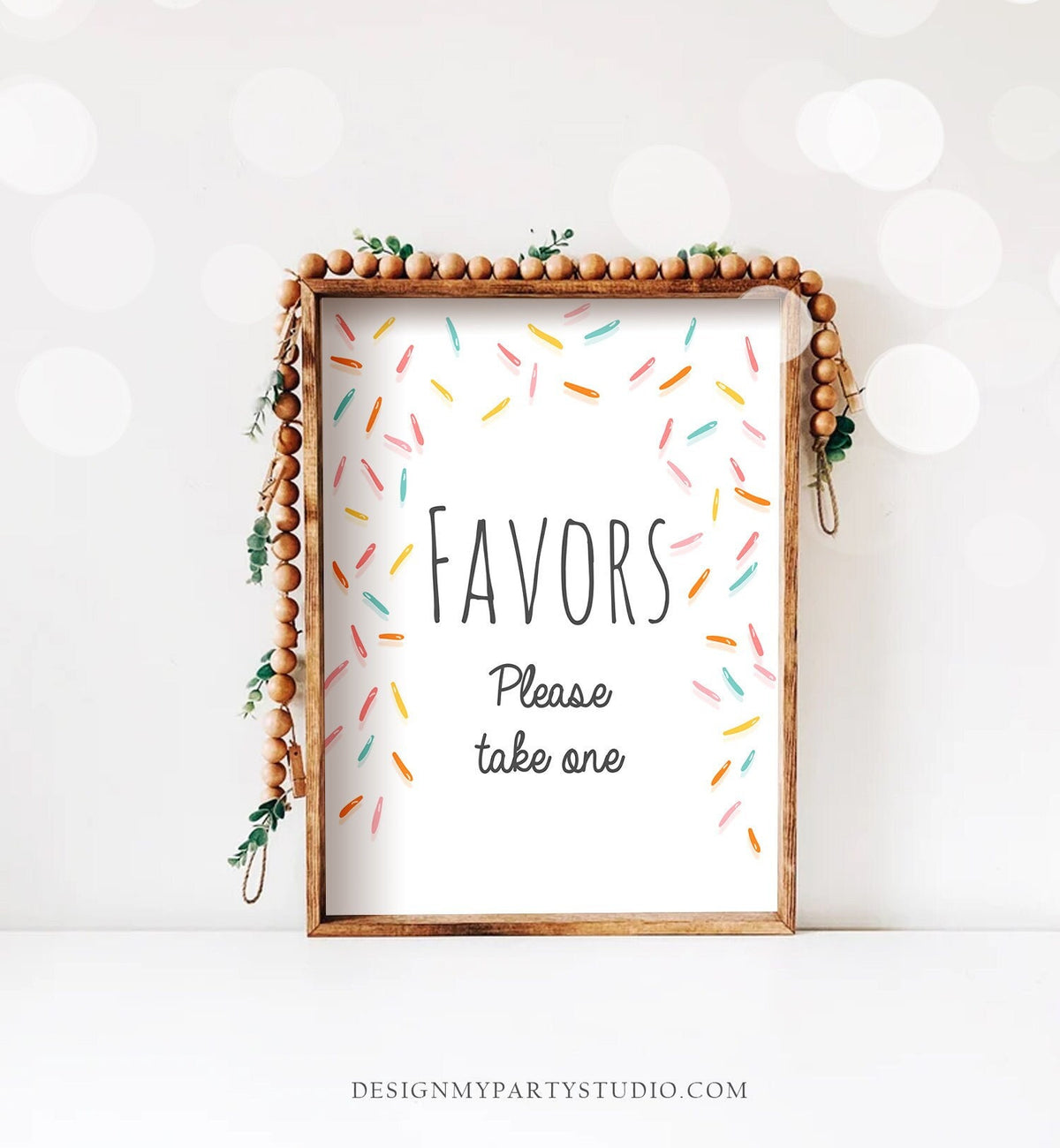 Party Favors Sign Table Decor Baby Sprinkle Sign Gift Table Sprinkle Shower Favors Table Sign Gender Neutral Digital Download PRINTABLE 0216