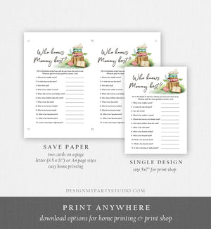 Editable Storybook Baby Shower Games Bundle Book Baby Shower Activity Gender Neutral Boho Chapter Download Printable Corjl Template 0427