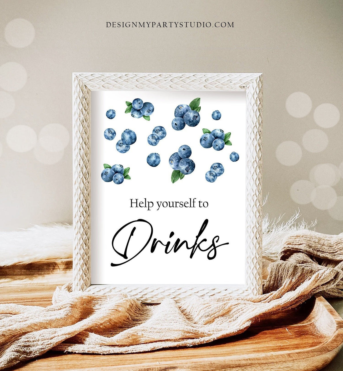 Drinks Sign Berry First Birthday Party Sign Blueberry Party Sign Table Sign Berry Sweet Market Decor Boy Berry First Download PRINTABLE 0399