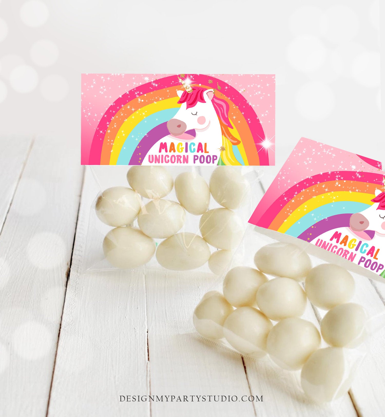 Printable Treat Bag toppers Unicorn Birthday Party Unicorn Poop Label Unicorn Party Favors Tag Instant Download DIGITAL PRINTABLE 0323