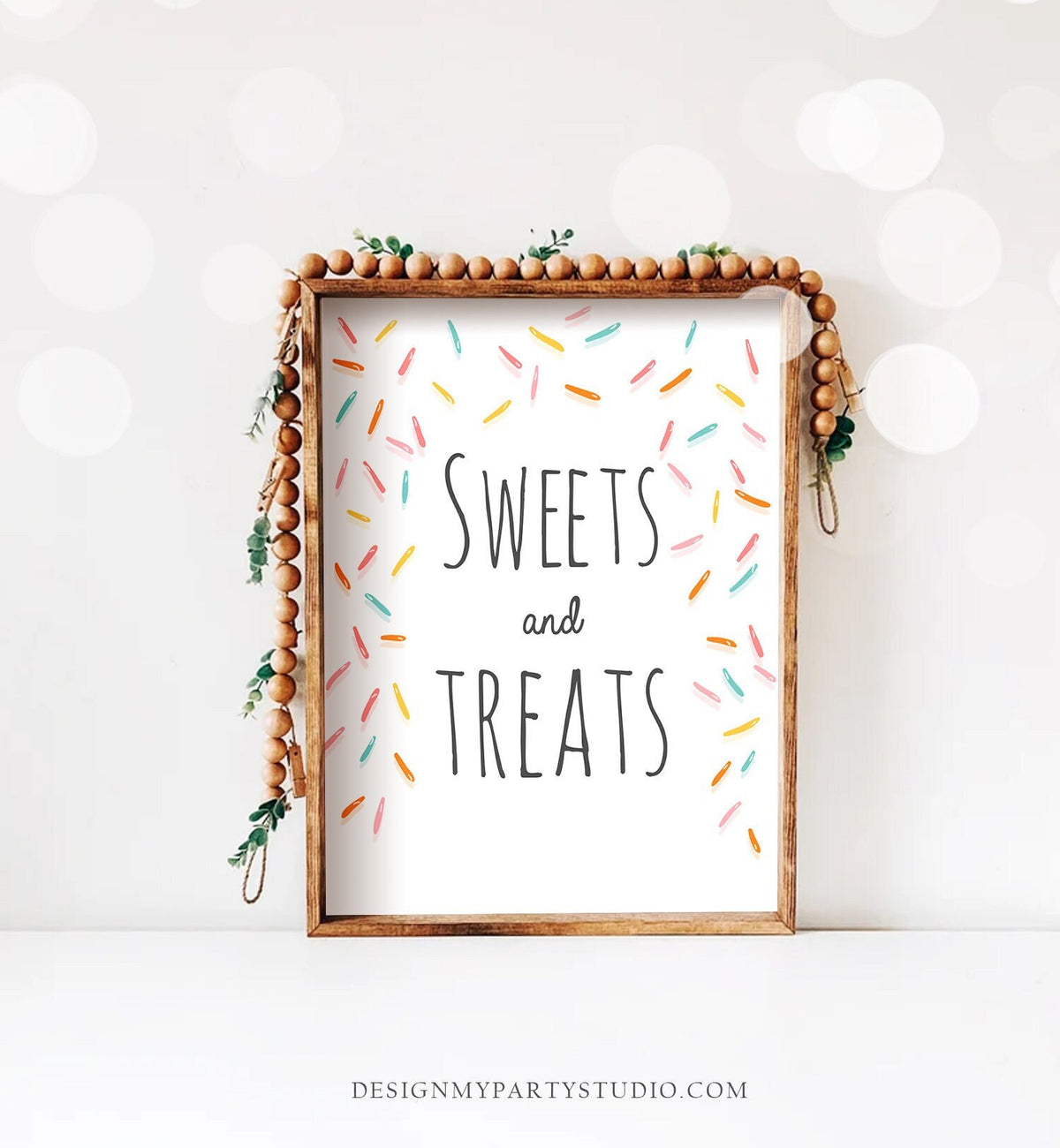 Sweets and Treats Sign Table Decor Baby Sprinkle Sign Gift Table Sprinkle Shower Table Sign Gender Neutral Instant Download Printable 0216