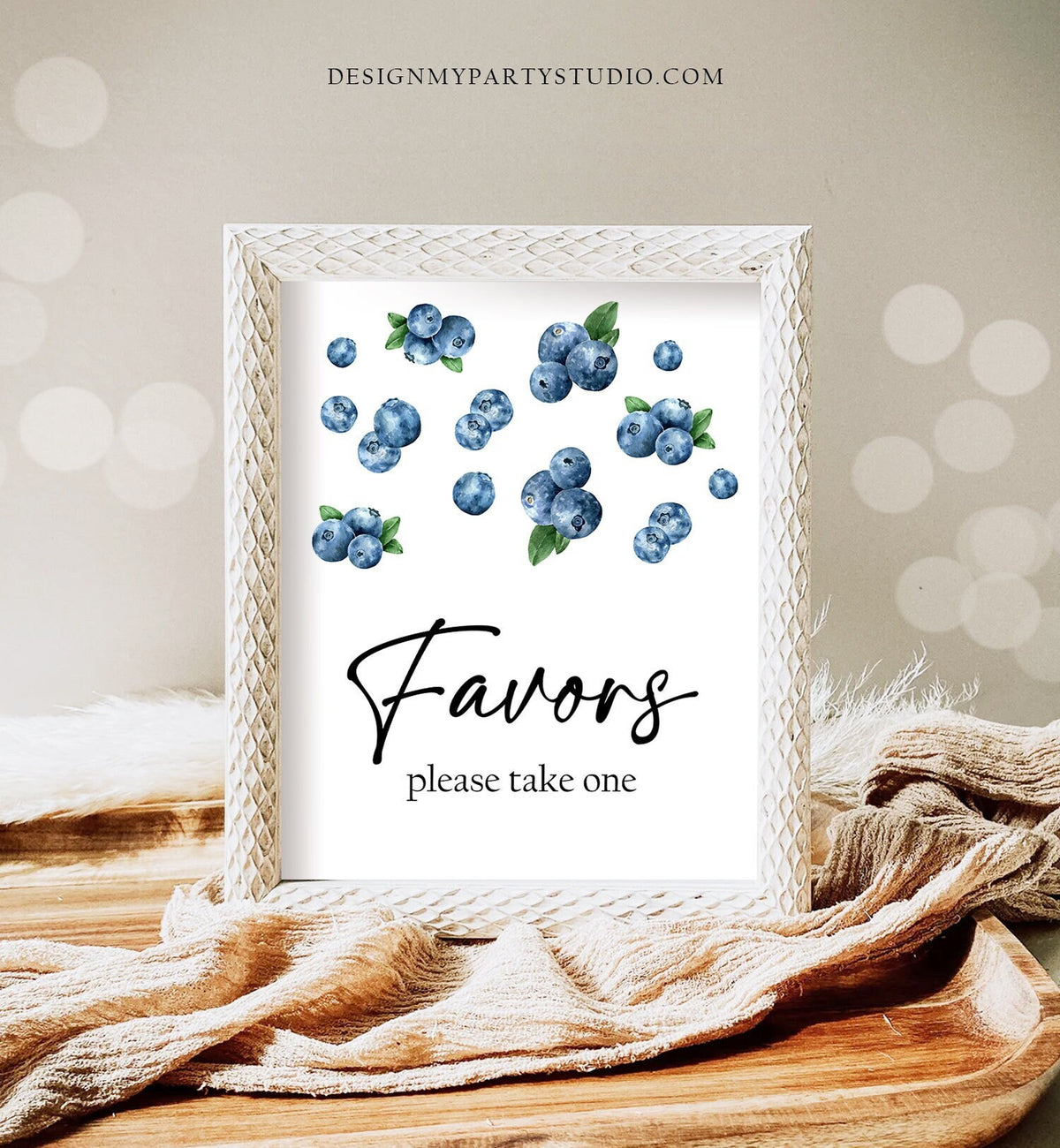 Berry First Birthday Party Sign Favors Sign Blueberry Berry Sweet Farmers Market Favors Sign Boy Berry First Treats Download Printable 0399