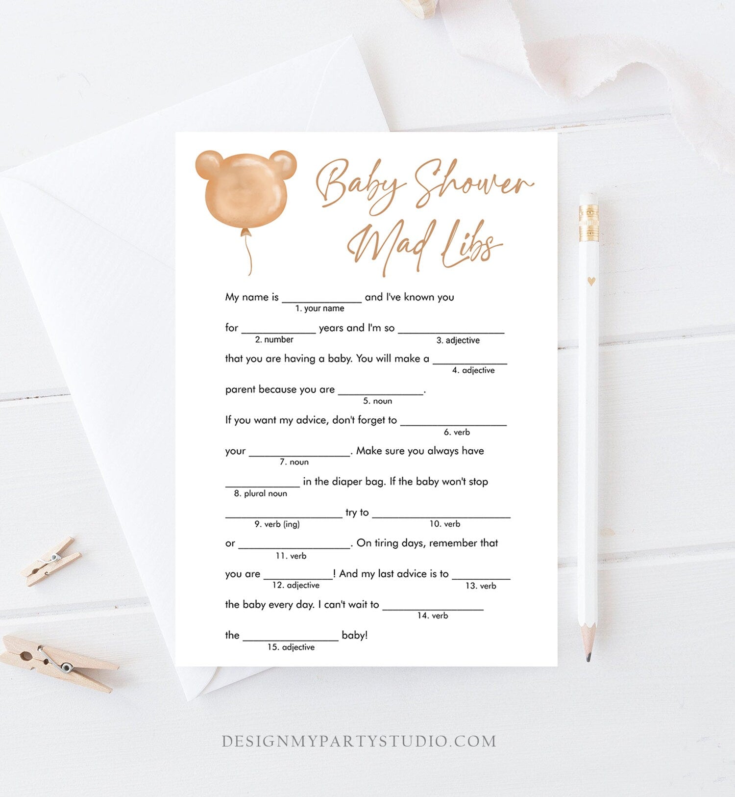 Editable Teddy Bear Baby Shower Games Bundle Bearly Wait Baby Shower Activity Gender Neutral Boho Download Printable Corjl Template 0439