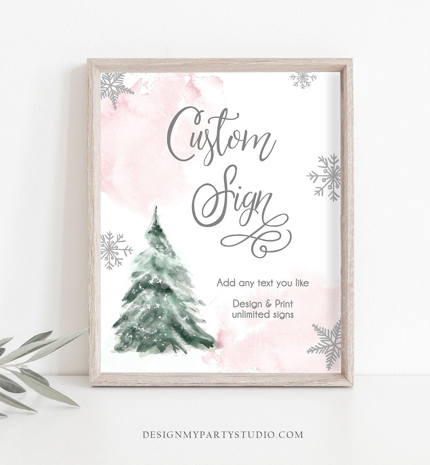 Editable Custom Sign Winter Baby Shower Sign Winter Onederland Decor 1st Birthday Party Its Cold Outside 8x10 Download PRINTABLE Corjl 0363