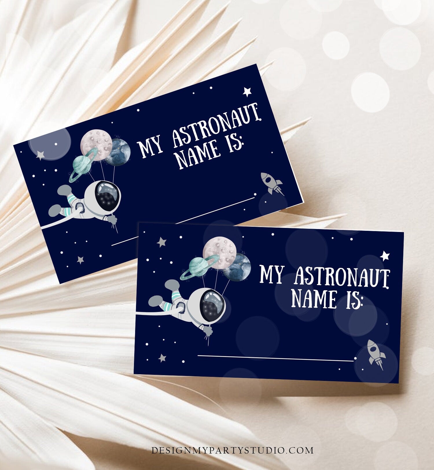 Editable What Is your Astronaut Name Game Outer Space Birthday Game Galaxy Birthday Party Activity Boy Rocket Template Printable Corjl 0366