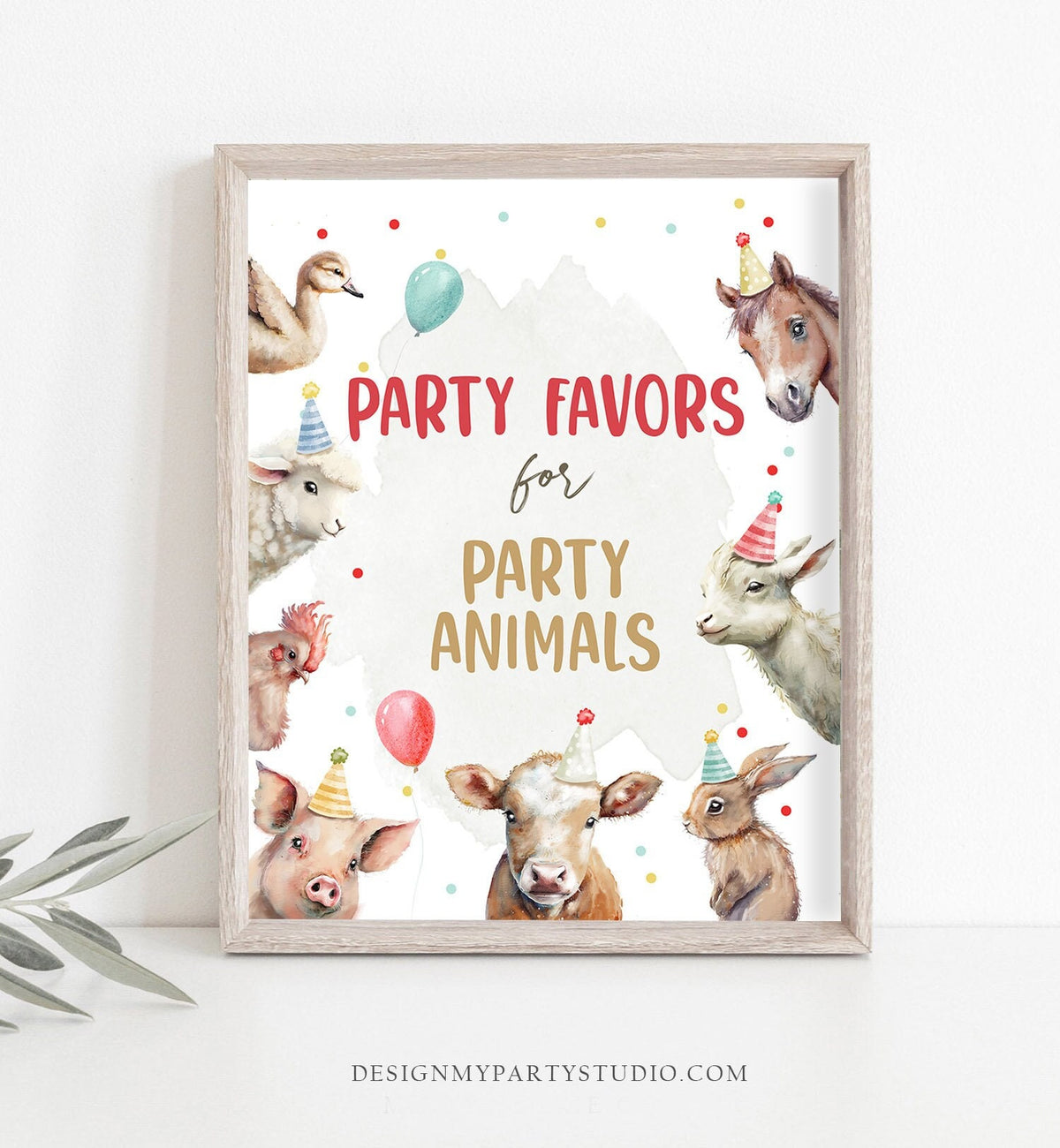 Party Favors Farm Animals Party Sign Farm Birthday Sign Zoo Barnyard Birthday Farm Decor Boy Barn Decorations Sign Party Printable 0448