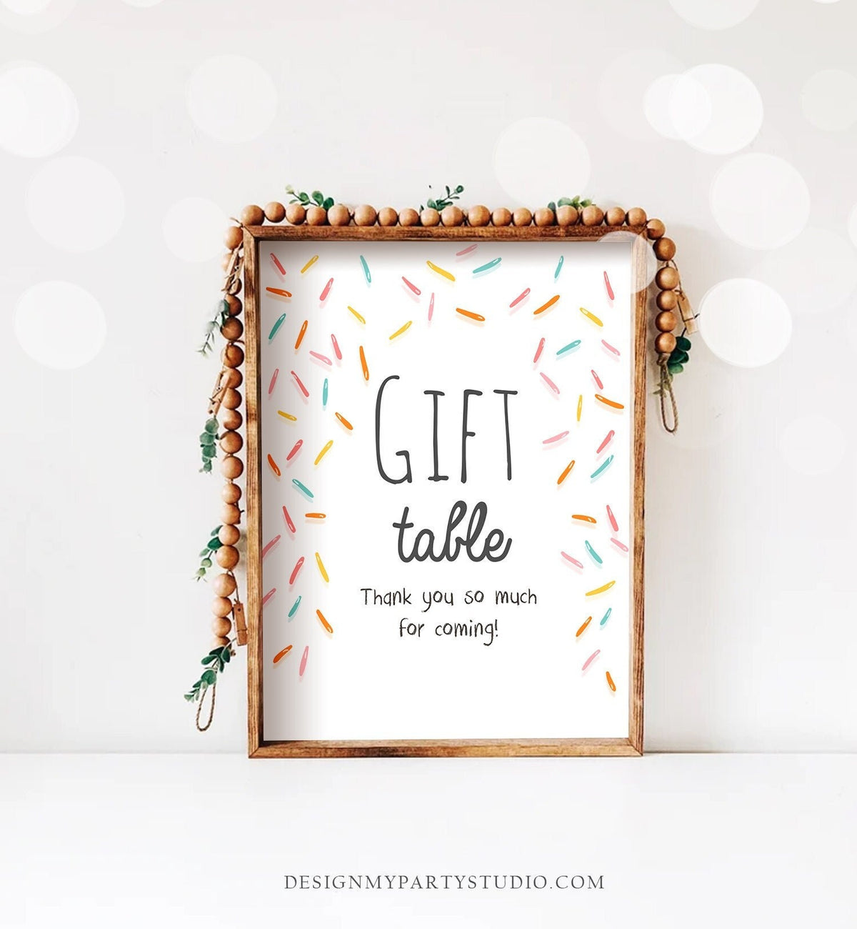 Gifts Table Sign Table Decor Baby Sprinkle Sign Table Thank You Sprinkle Shower Table Sign Gender Neutral Instant Download Printable 0216