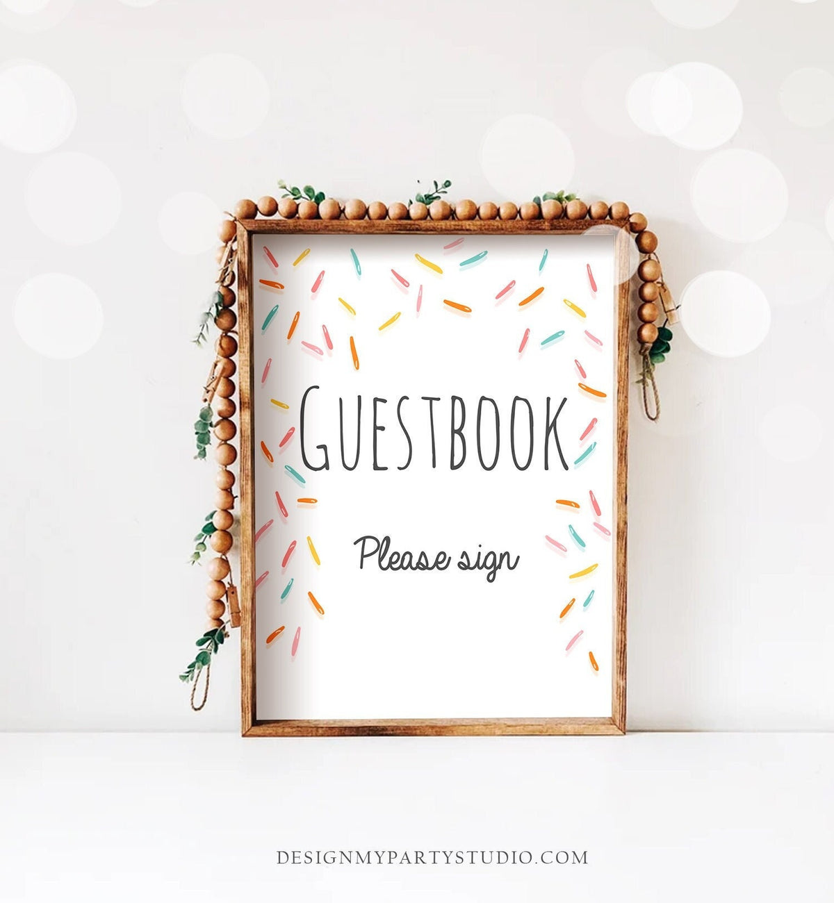 Guestbook Sign Baby Sprinkle Sign Guest Book Table Table Sign Sprinkle Decor Gender Neutral Coed Shower Please Sign Download PRINTABLE 0216