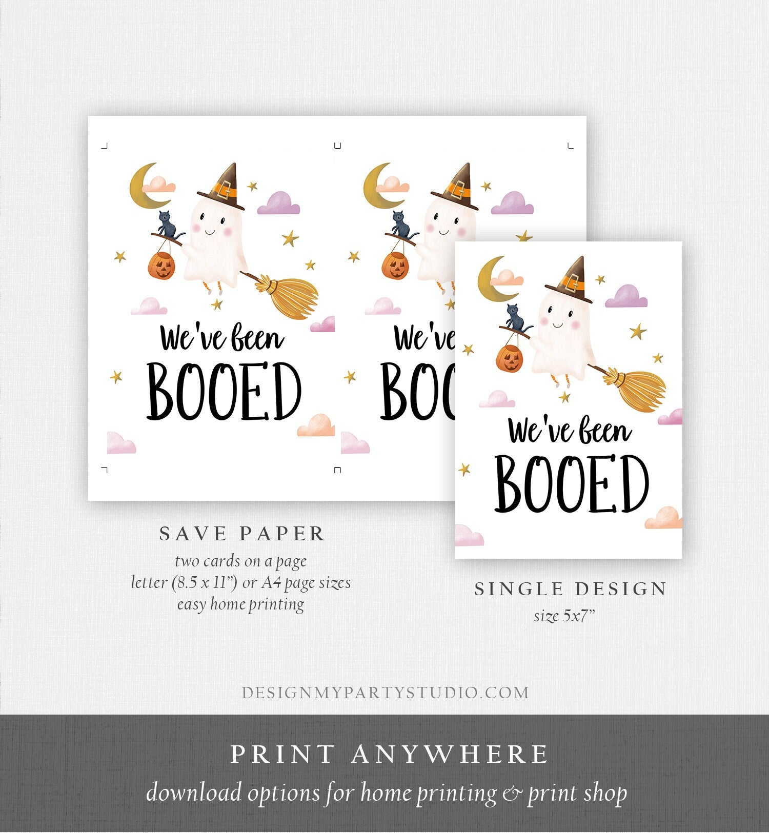 Editable You've Been Booed Halloween Game Printable We've Been Booed Neighborhood Halloween Activity Spooky Season Printable 0479 0009