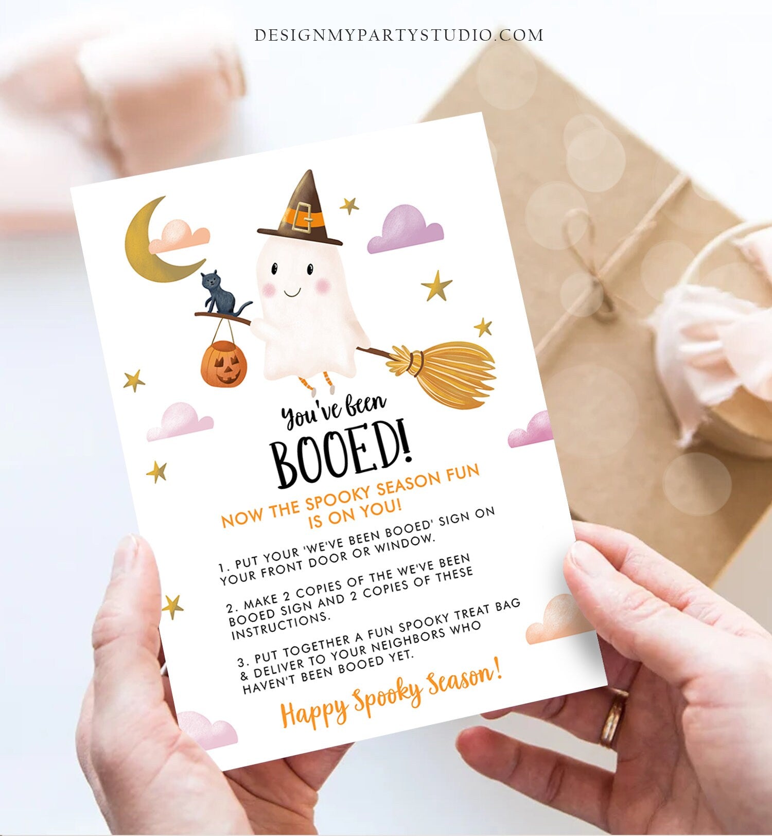 Editable You've Been Booed Halloween Game Printable We've Been Booed Neighborhood Halloween Activity Spooky Season Printable 0479 0009