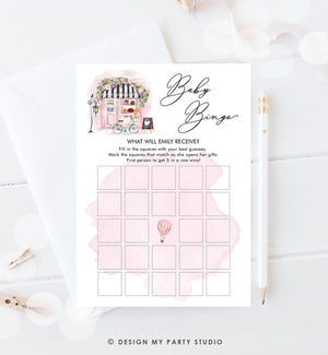 Editable Paris Baby Shower Game Bundle French Baby Shower Games Bonjour Bebe French Patisserie Digital Download Template Printable 0441