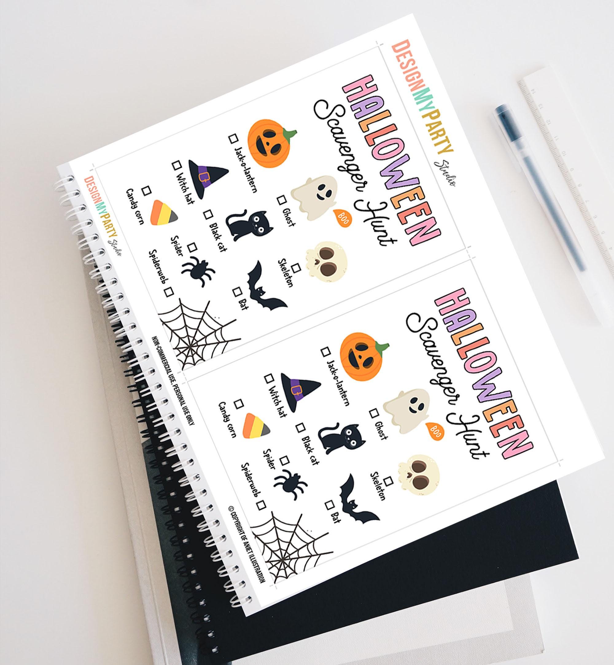 Halloween Scavenger Hunt Game Kids Halloween Game Halloween Activity Neighborhood Classroom Office Digital Instant Download Printable 0009