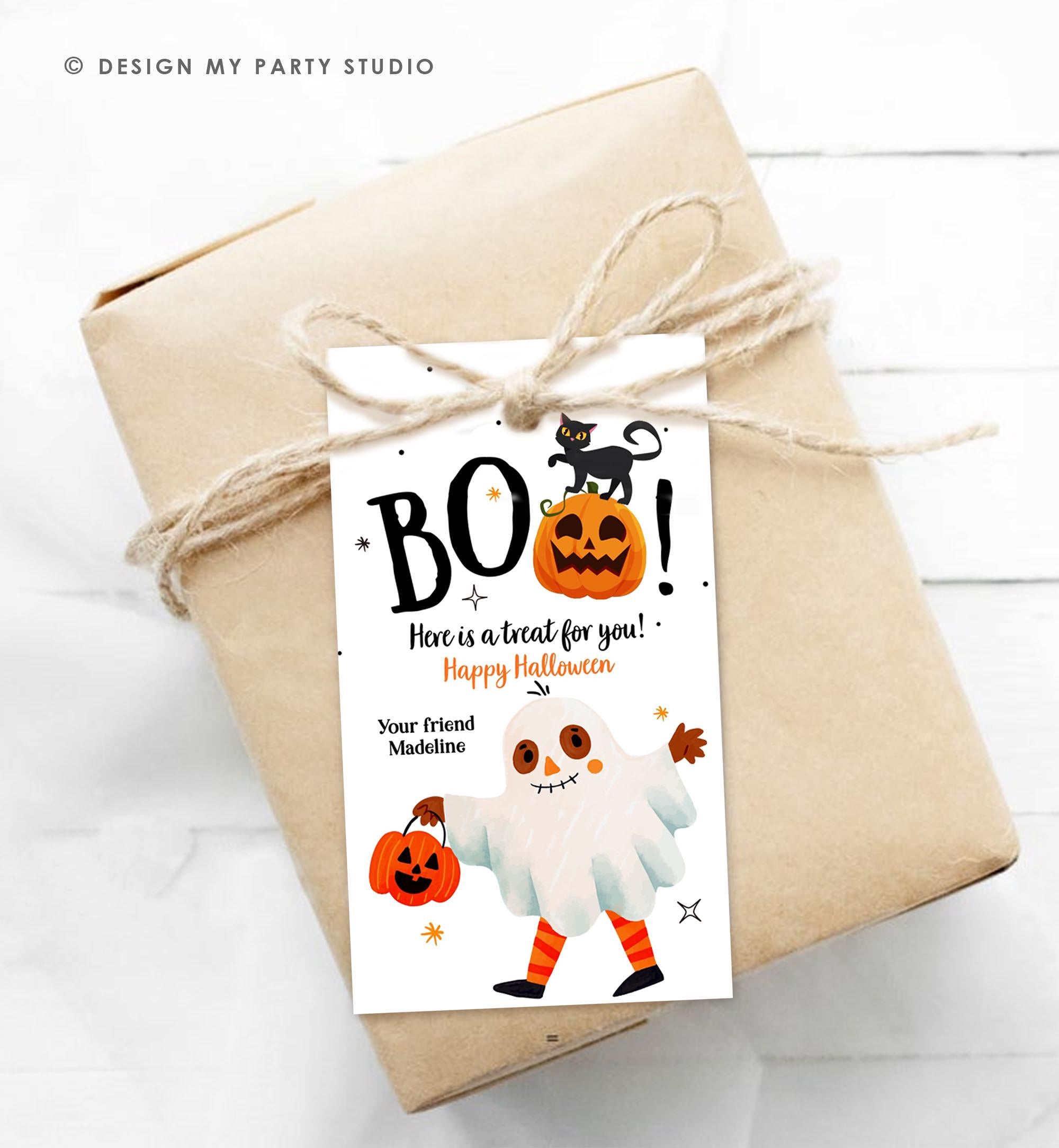 Editable Halloween Favor Tags Boo Gift Tag Costume Party Trick Or Treat Favor Tag Birthday Party Download Printable Template 0473 0261