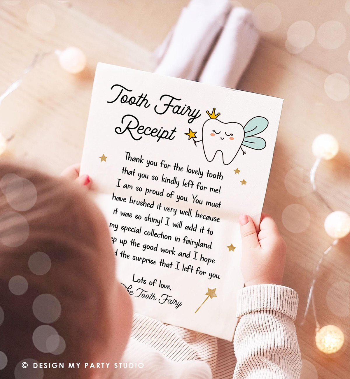 Tooth Fairy letter First Tooth Fairy Certificate Tooth Fairy Note Lost Tooth Fairy Receipt Boy Girl Printable Digital Instant Download 0526