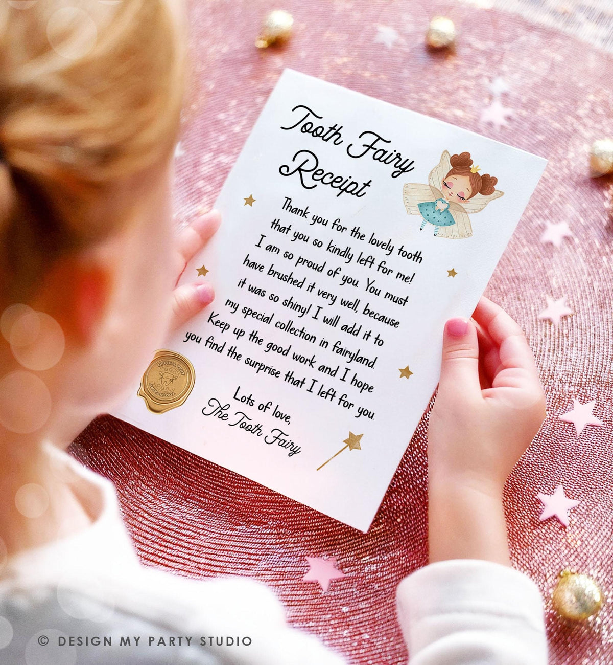 Tooth Fairy letter First Tooth Fairy Certificate Tooth Fairy Note Lost Tooth Fairy Receipt Boy Girl Printable Digital Instant Download 0526