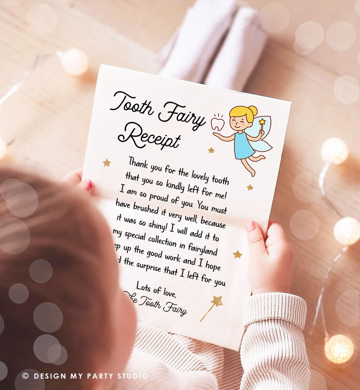 Tooth Fairy letter First Tooth Fairy Certificate Tooth Fairy Note Lost Tooth Fairy Receipt Boy Girl Printable Digital Instant Download 0526