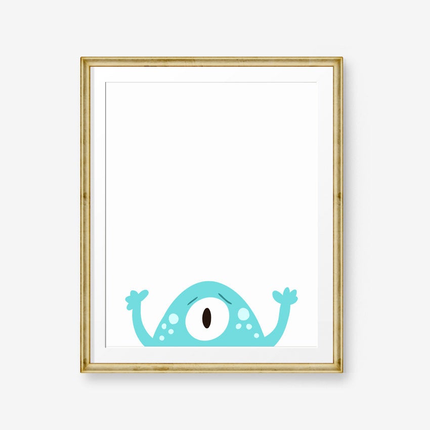 Cute monster nursery decor Monster Birthday print Monster wall art Little monster print Birthday sign Kids room Digital PRINTABLE 0058