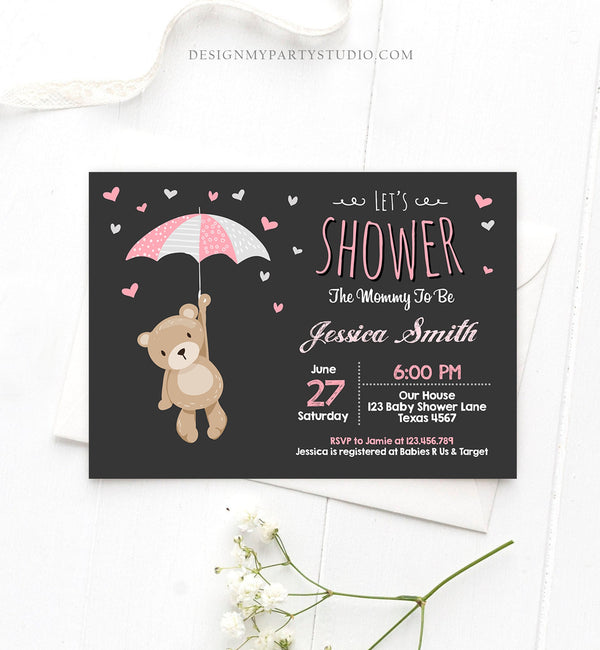 Baby Girl Dior Baby Shower Invitation – Print Ready .PDF File – Luxe  Letterpress