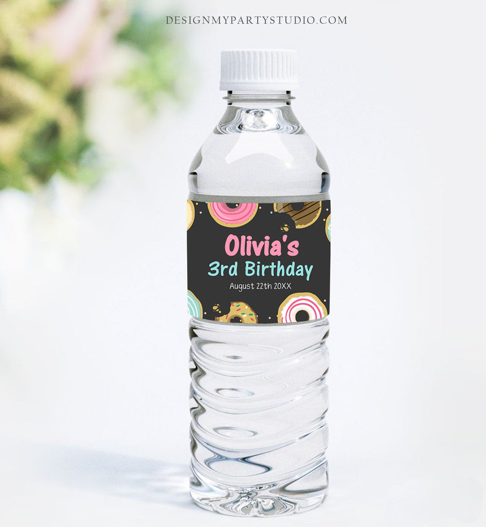 Editable Nutcracker Water Bottle Label Sugar Plum Fairy Nutcracker