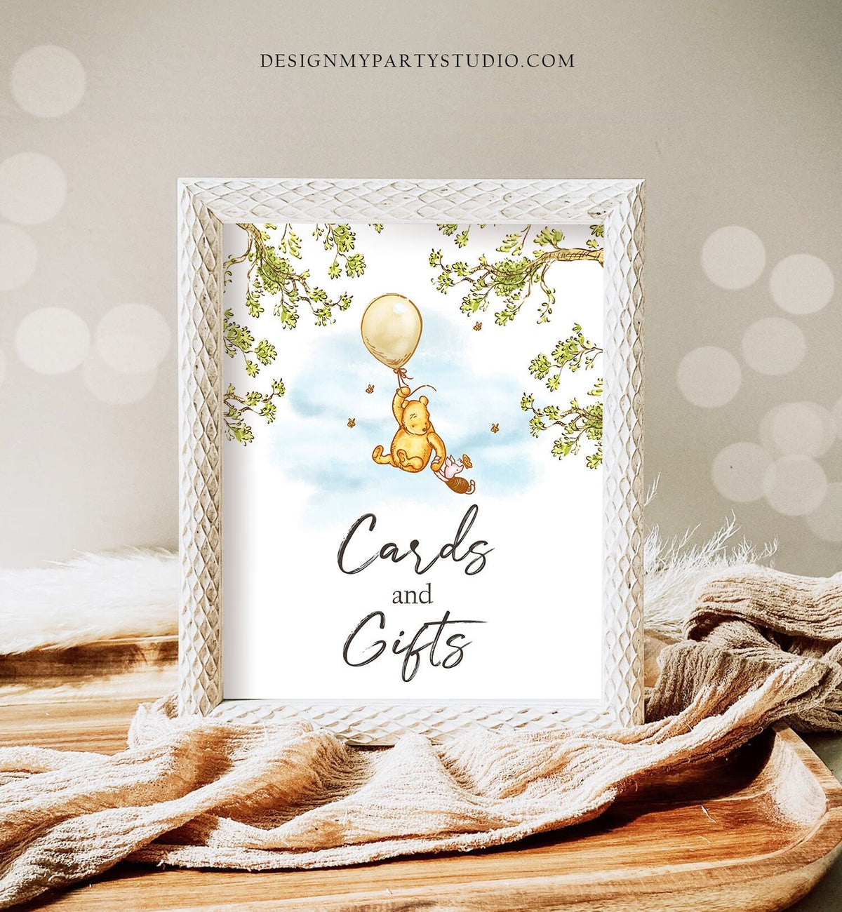 Cards and Gifts Sign Classic Winnie The Pooh Baby Shower Table Sign Pooh Party Sign Gifts Sign Pooh Decorations Download PRINTABLE 0425