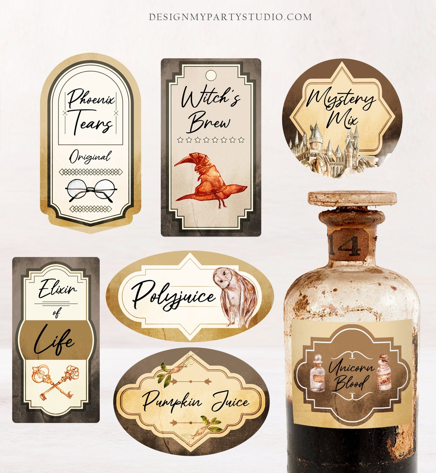 apothecary labels template